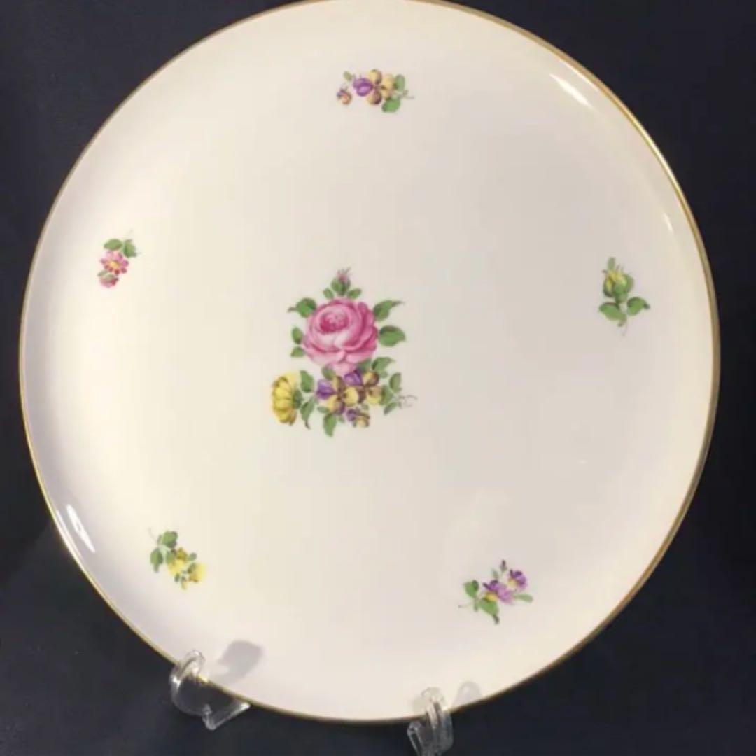 アウガルテン シンプルブーケ ローズブーケ 薔薇 トレイ大皿