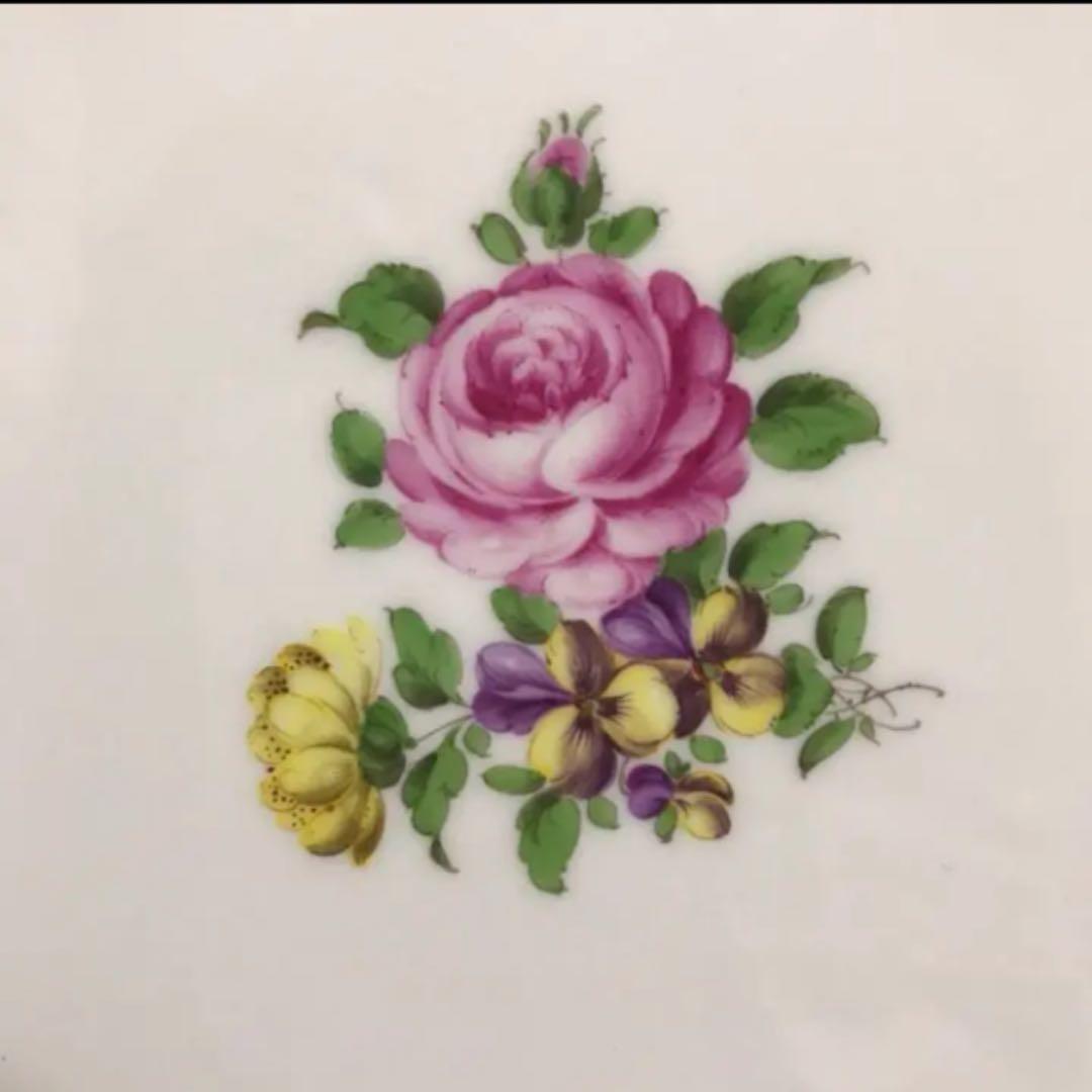 アウガルテン シンプルブーケ ローズブーケ 薔薇 トレイ大皿