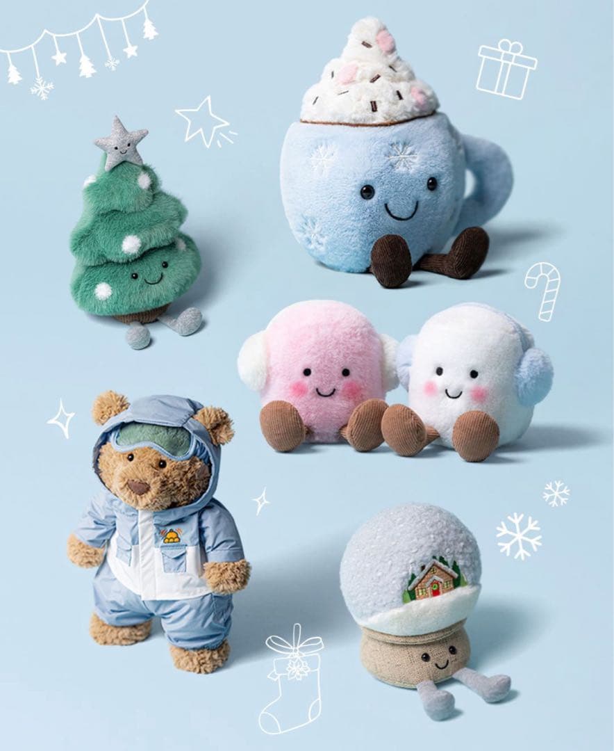 《公式サイト完売》ジェリーキャット ホットチョコレート（マシュマロ）ぬいぐるみ