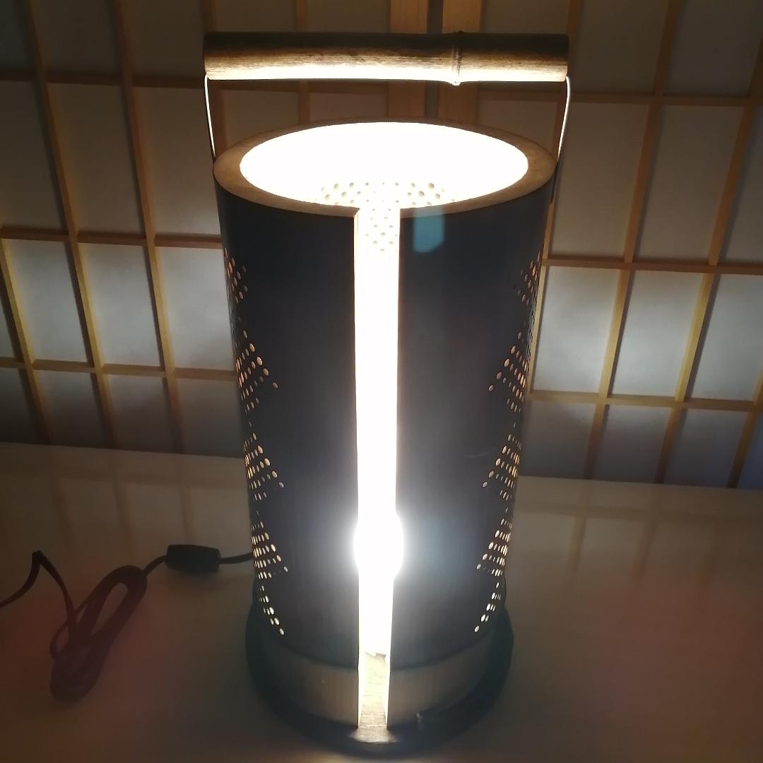 癒し灯火 竹行灯 No23221