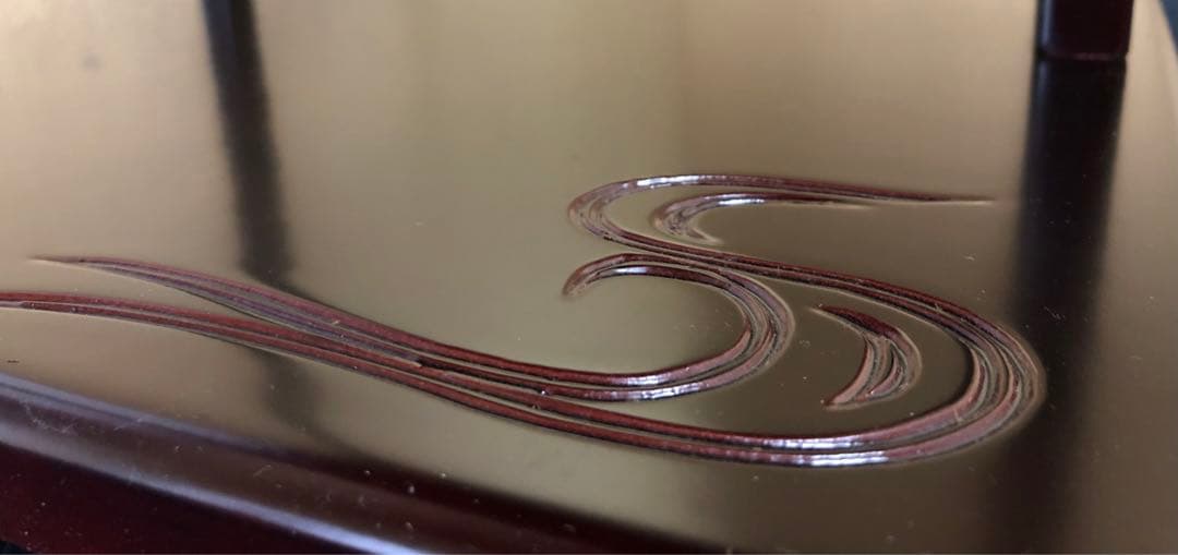 《レ》茶道具 溜塗 山雲棚 組立式 元箱　251111う6