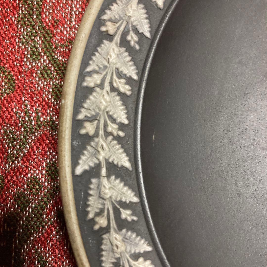 【希少】ウェッジウッド・ジャスパーブラック プレート