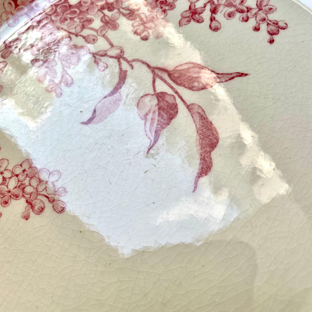 希少】ジアンLILAS 平皿③デザートプレート リラ フランスアンティーク