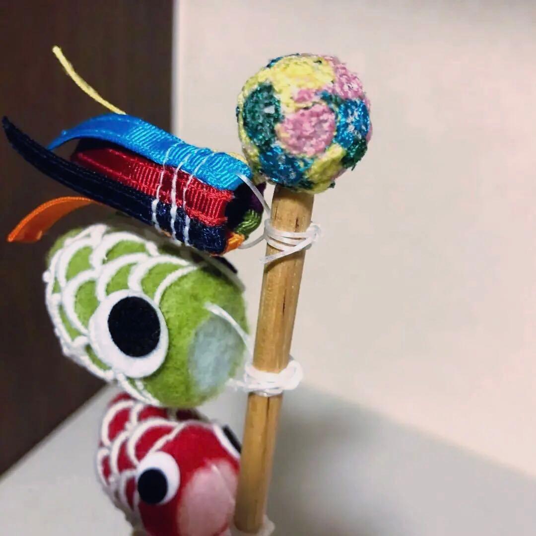 ミナペルホネン「mermaid」リボンと「skyful」を使った鯉のぼり