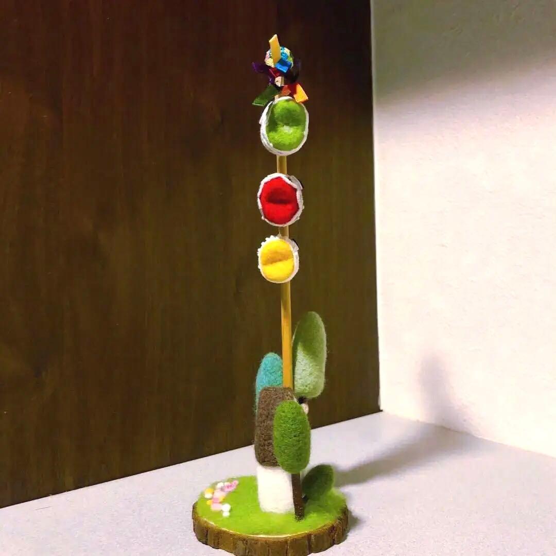 ミナペルホネン「mermaid」リボンと「skyful」を使った鯉のぼり