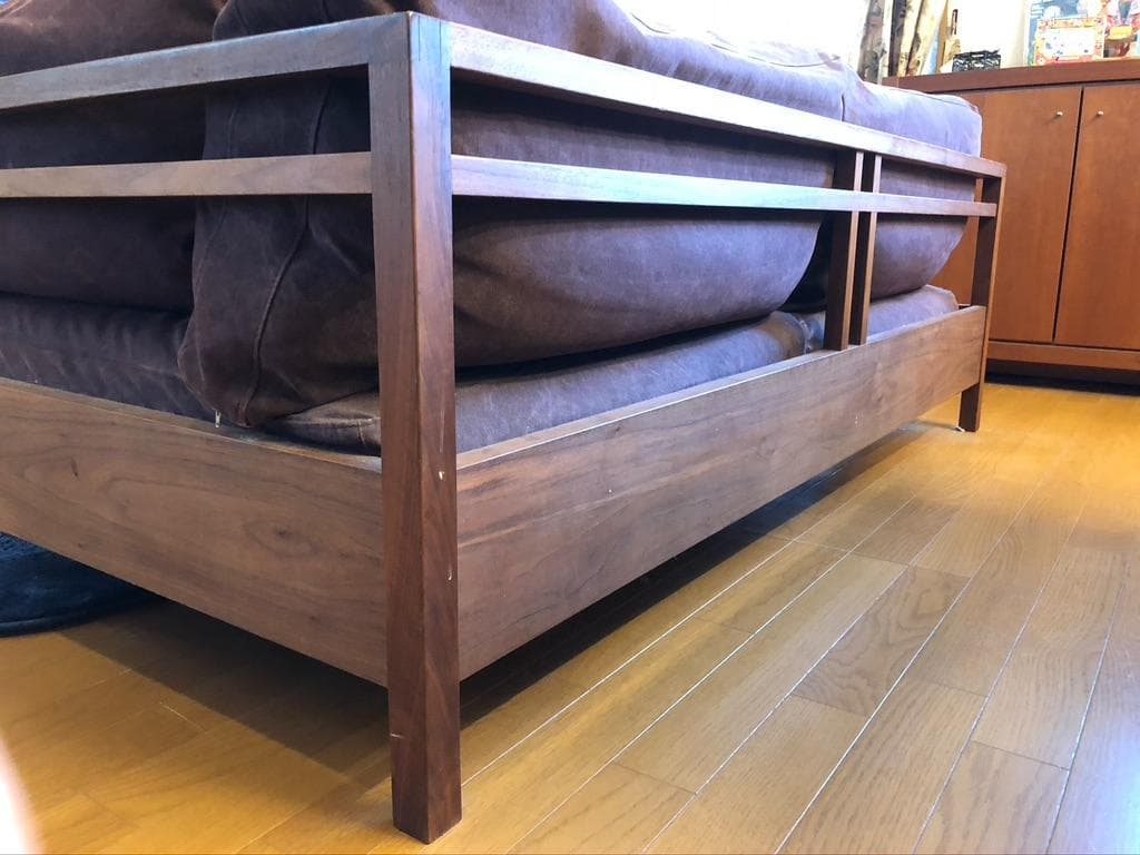 値下げ】広松木工 RIPOSO161 ソファ ウォールナットマスターウォール