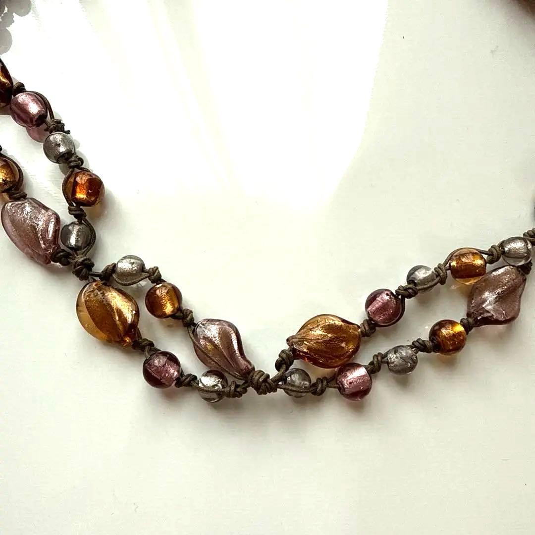 【手作り】ビーズネックレスとブレスレットセット