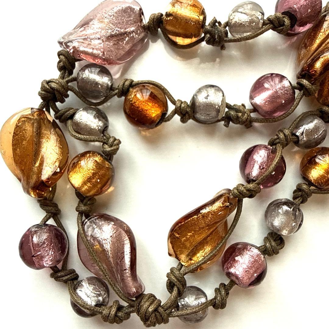 【手作り】ビーズネックレスとブレスレットセット