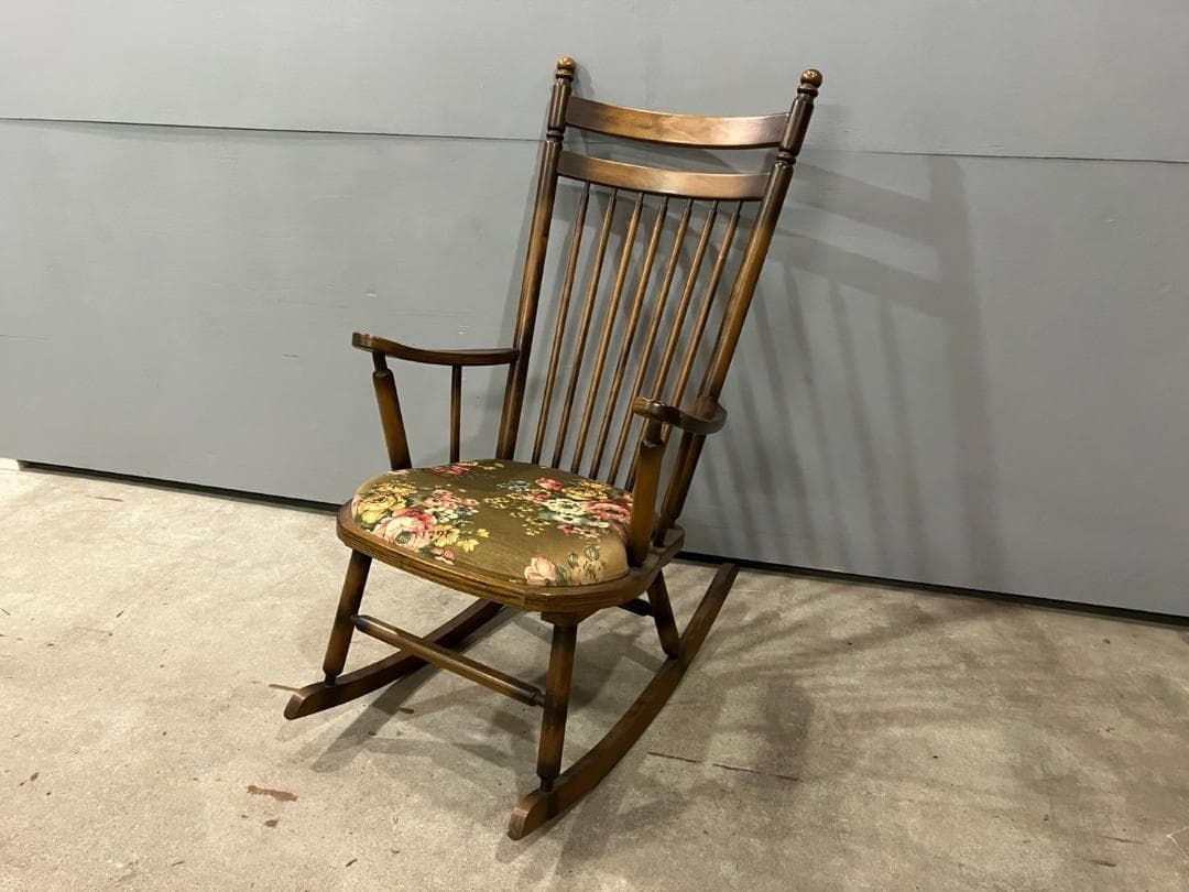 『TOYOFURNITURE』トーヨー ロッキングチェア チェア 椅子 花柄.