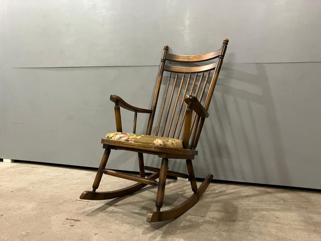 『TOYOFURNITURE』トーヨー ロッキングチェア チェア 椅子 花柄.