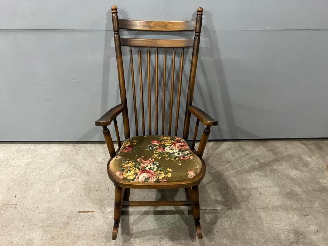 『TOYOFURNITURE』トーヨー ロッキングチェア チェア 椅子 花柄.