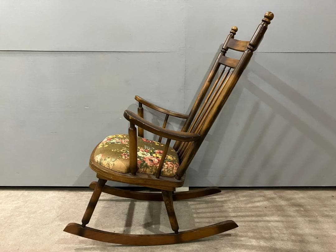 『TOYOFURNITURE』トーヨー ロッキングチェア チェア 椅子 花柄.