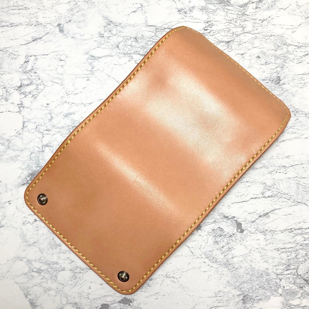 栃木レザー コンパクト財布 本革 三つ折り財布 ナチュラル メンズ レディース