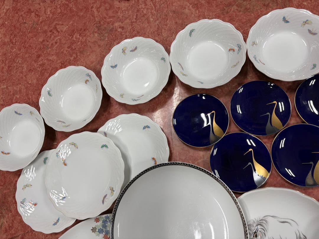 YP0206 深川製磁 食器まとめ売り 皿 小皿 中鉢 大皿 箸置き 有田焼