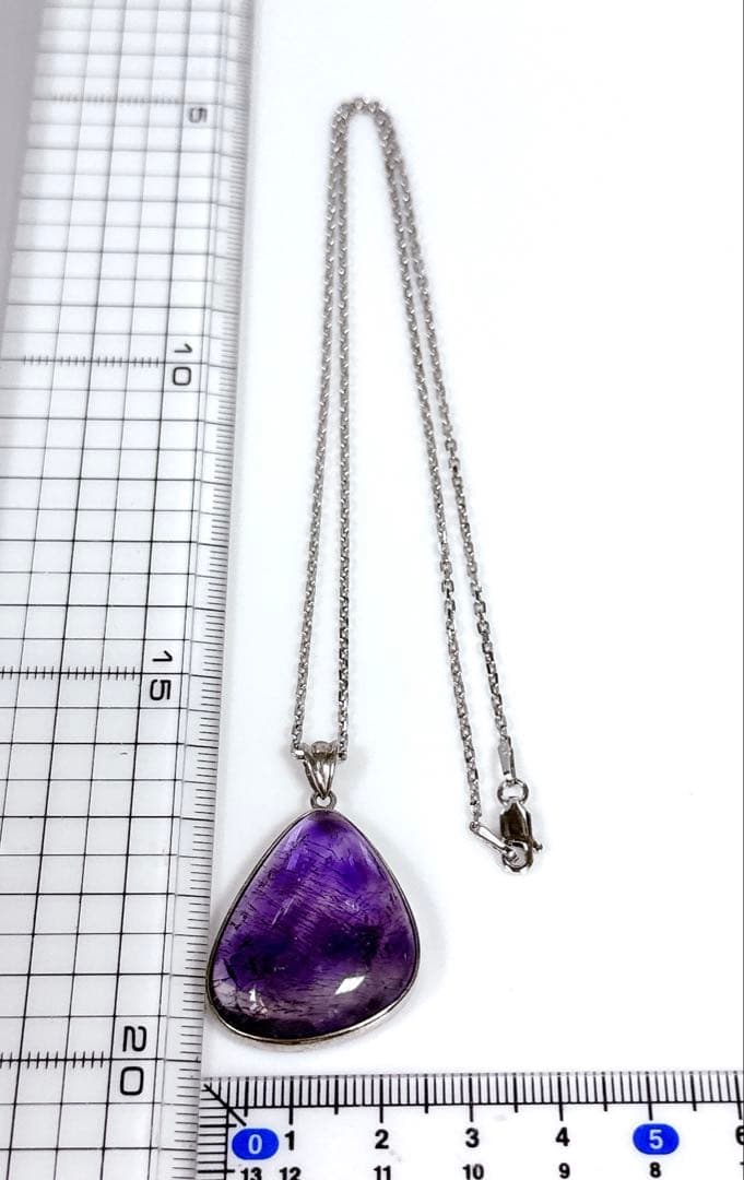 シルバー枠スーパーセブンペンダントシルバーネックレスNO25-2235