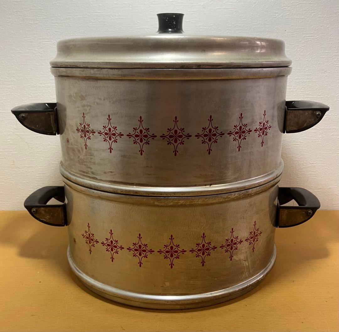 【アサヒセイロ】万能蒸器　30㎝　アルミ製　蒸し器