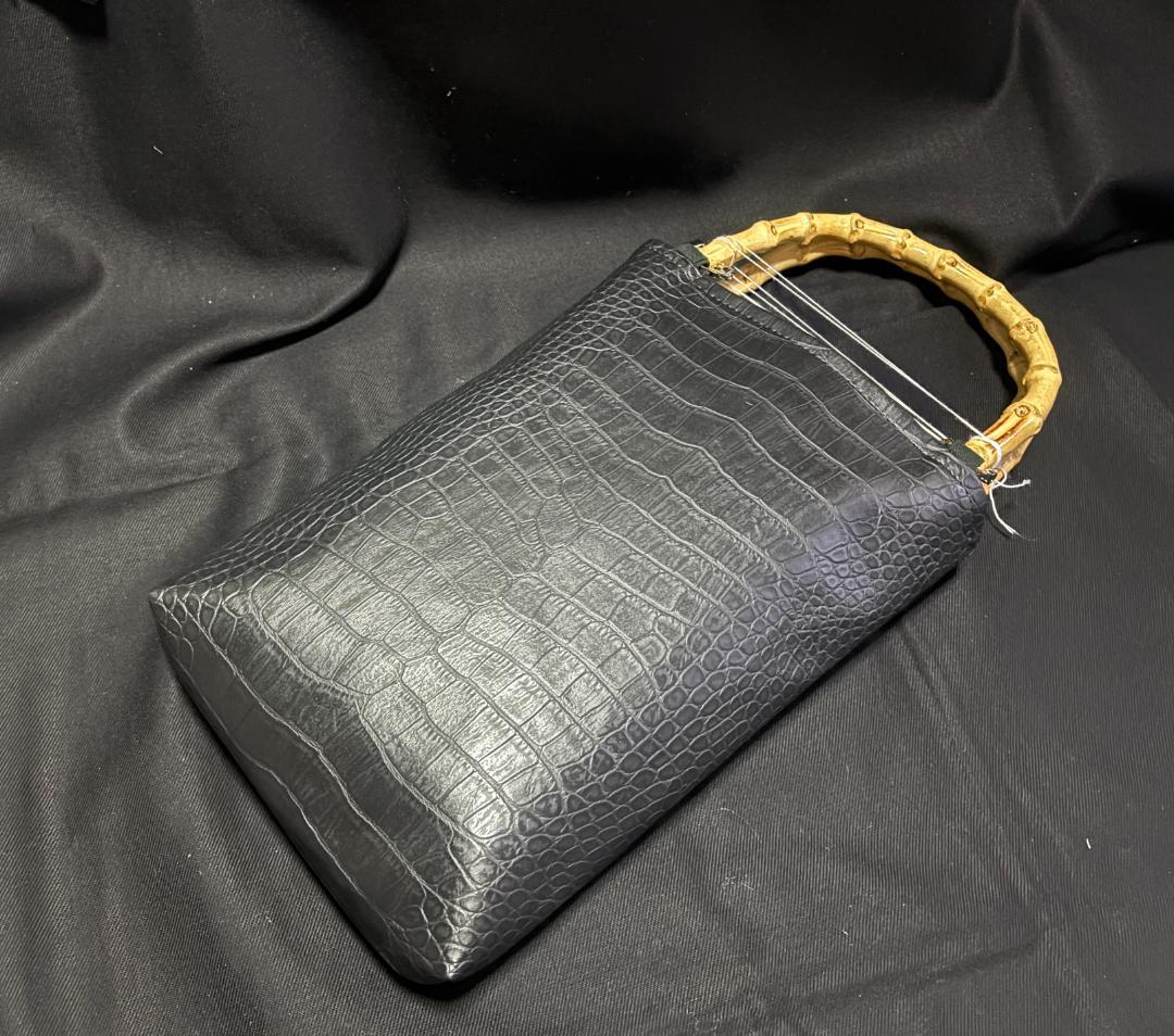 バンブー手提げ クロコダイル