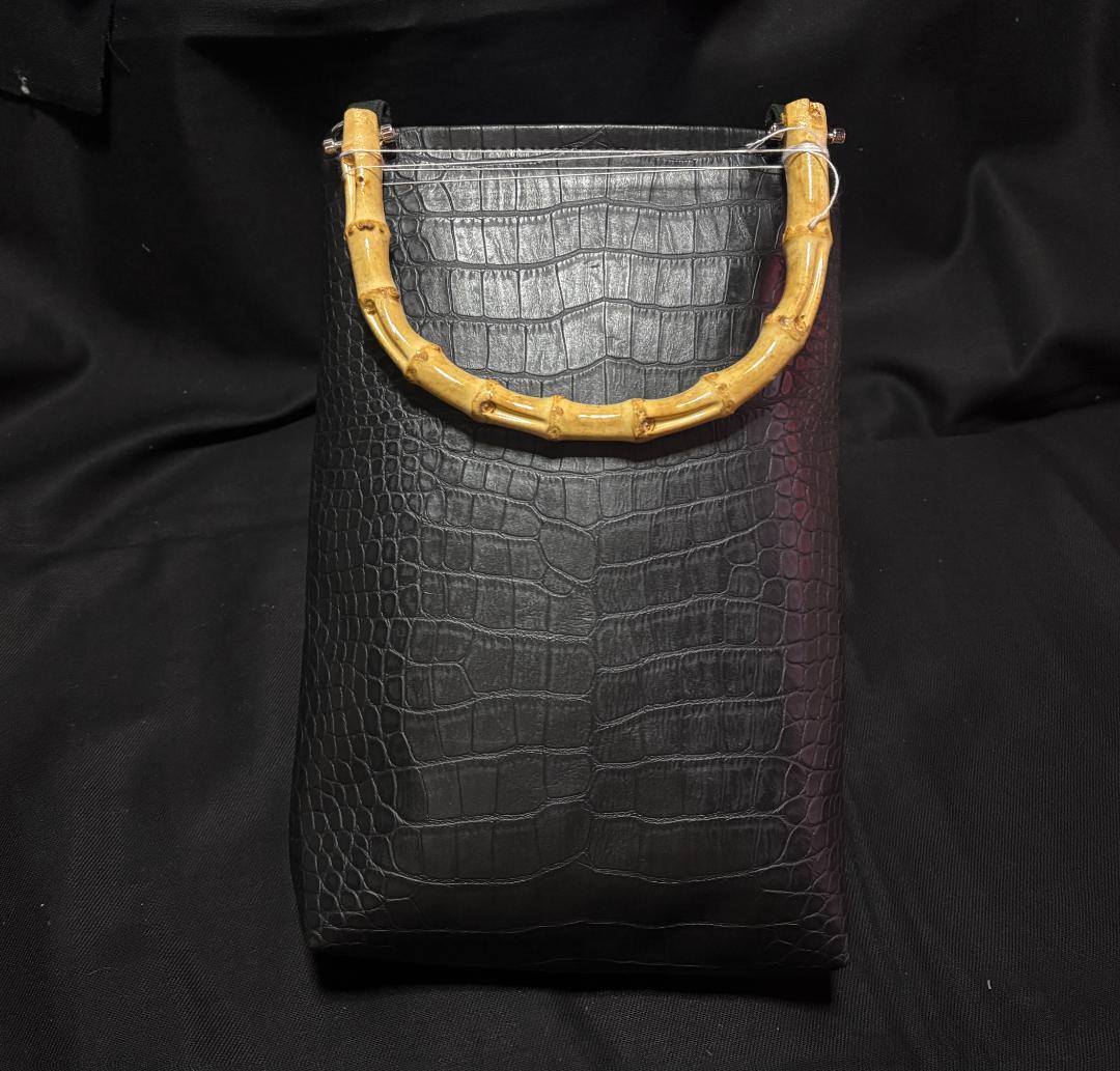 バンブー手提げ クロコダイル