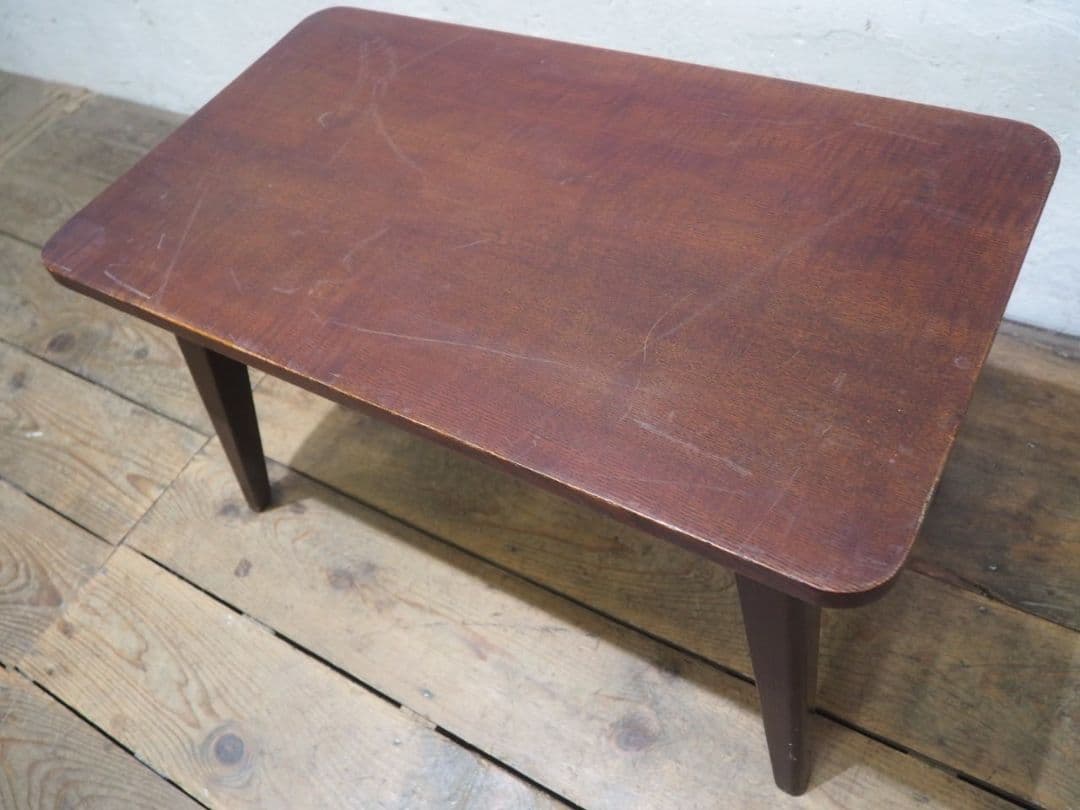 1104 ヴィンテージ　ナラのコーヒーテーブル　デスク　カフェ　レトロ　古家具