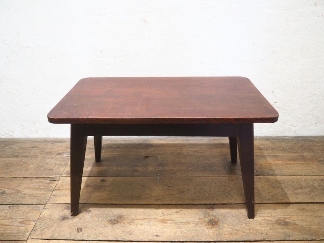 1104 ヴィンテージ　ナラのコーヒーテーブル　デスク　カフェ　レトロ　古家具