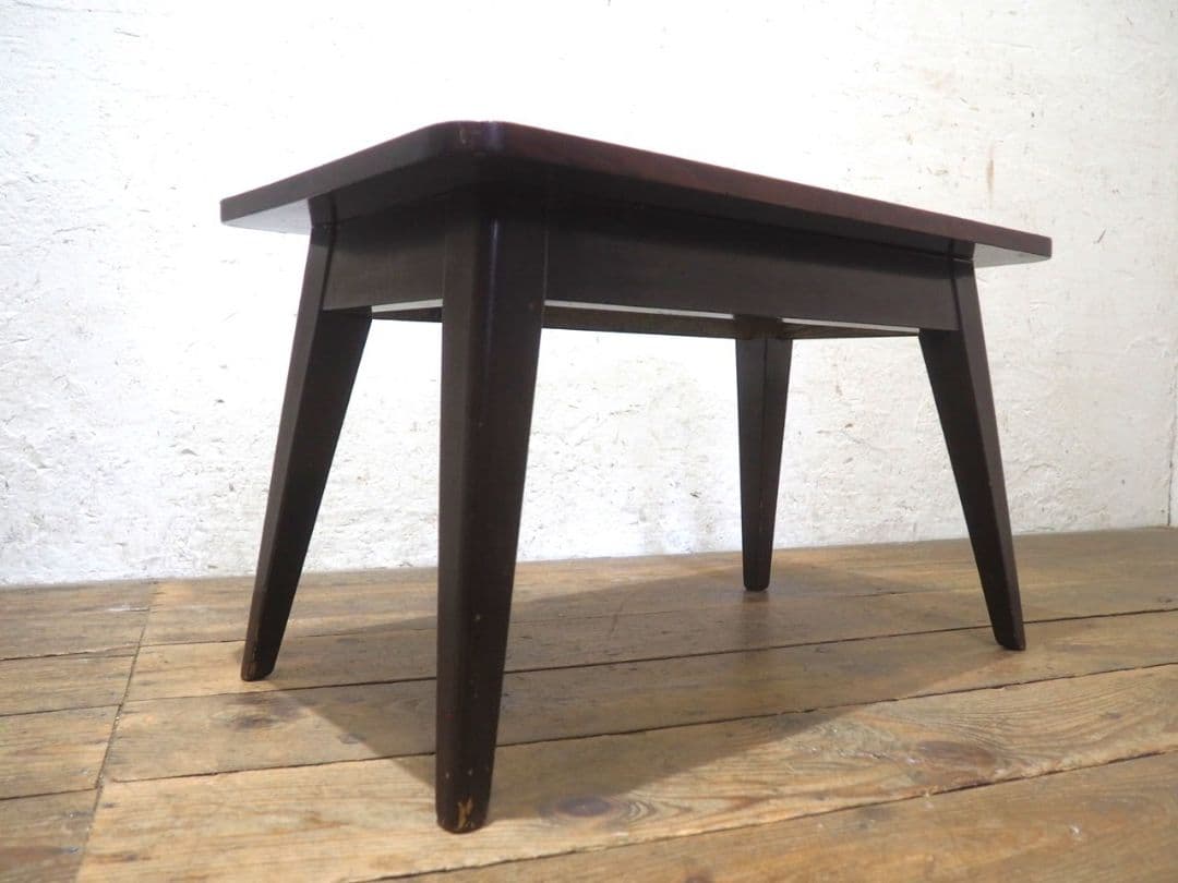 1104 ヴィンテージ　ナラのコーヒーテーブル　デスク　カフェ　レトロ　古家具