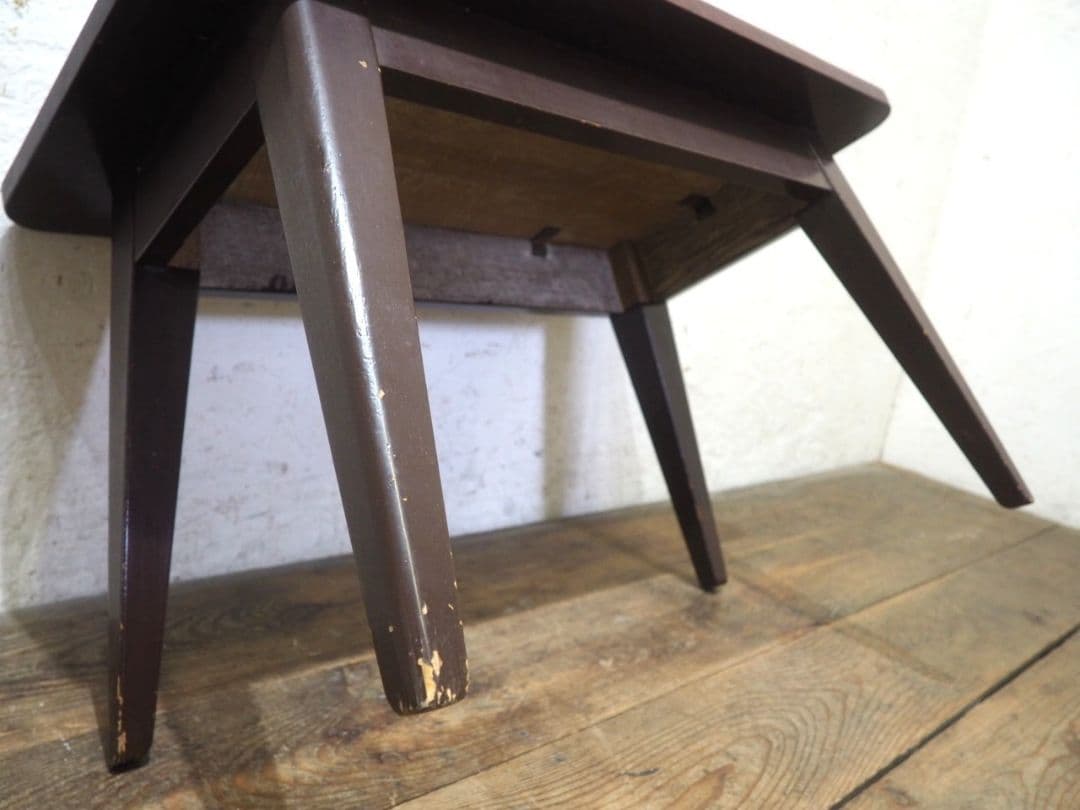 1104 ヴィンテージ　ナラのコーヒーテーブル　デスク　カフェ　レトロ　古家具