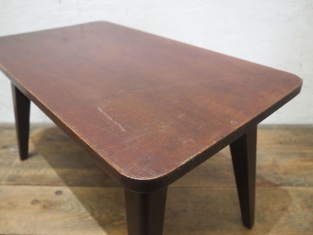 1104 ヴィンテージ　ナラのコーヒーテーブル　デスク　カフェ　レトロ　古家具