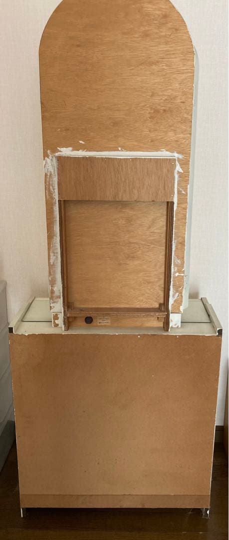 レトロ　ホワイト三面鏡ドレッサー