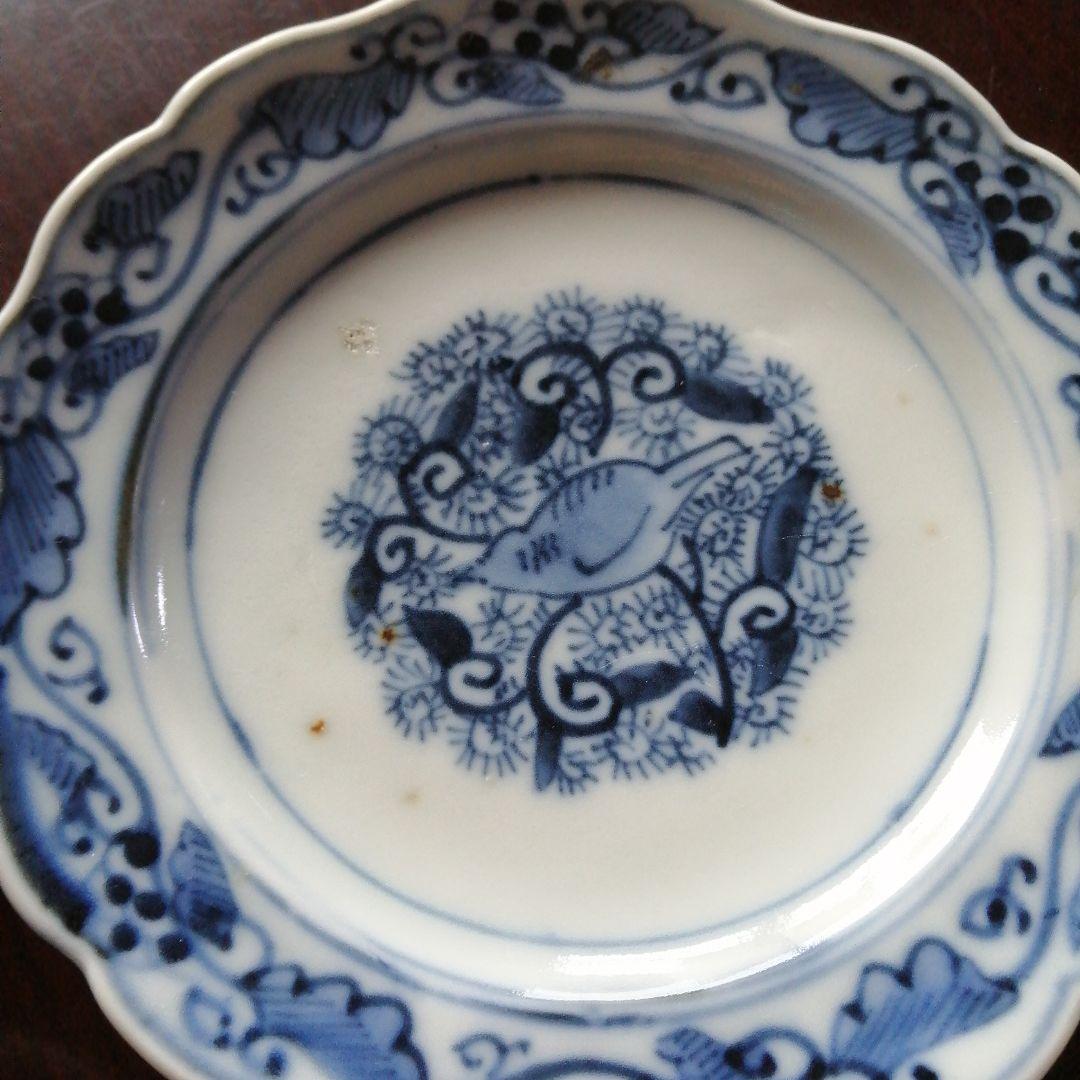 古伊万里 染付鶉紋皿 10枚 16cm 江戸後期～明治期 - メルカリ