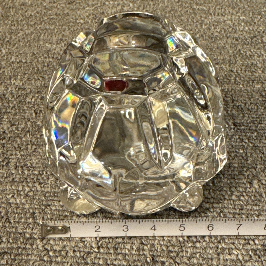 バカラ 置物 オブジェ 亀 カメ クリスタルガラス インテリア Baccarat