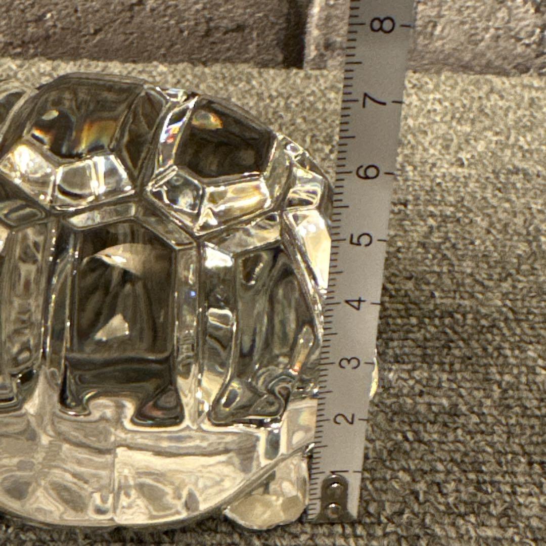 バカラ 置物 オブジェ 亀 カメ クリスタルガラス インテリア Baccarat