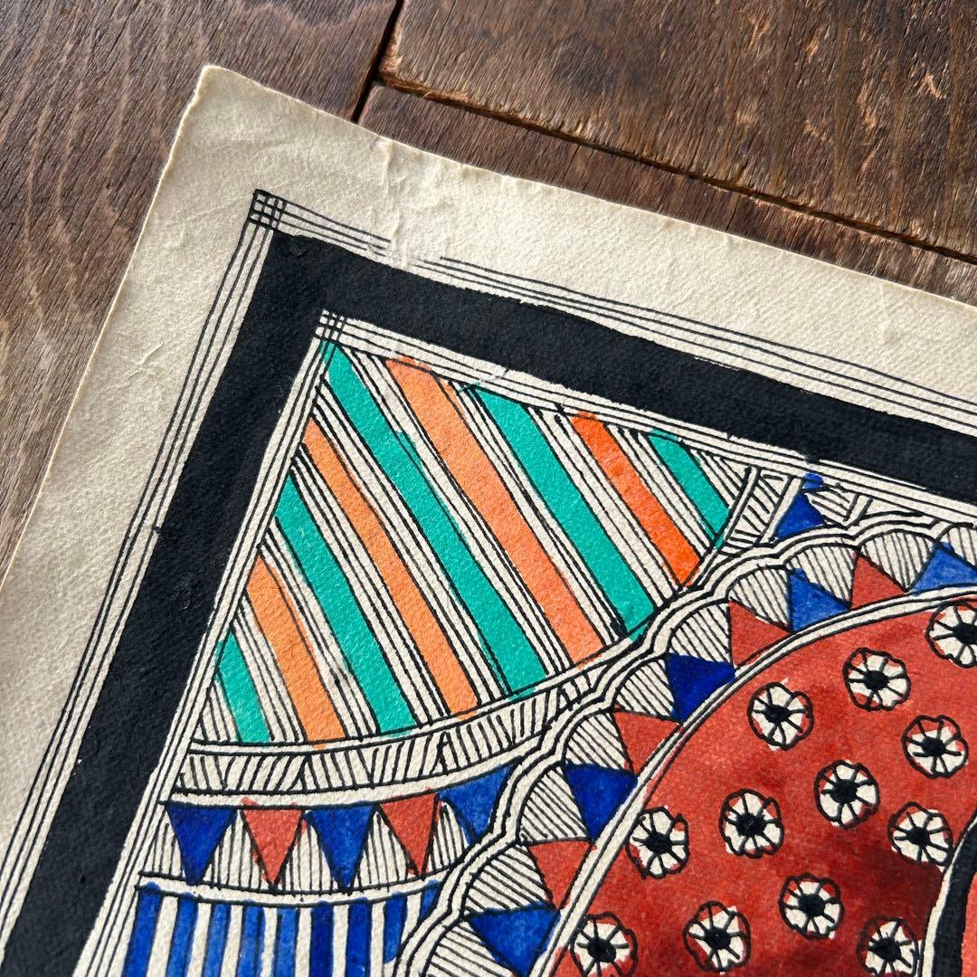 ミティラーアート インドネパールの伝統的手描き絵画