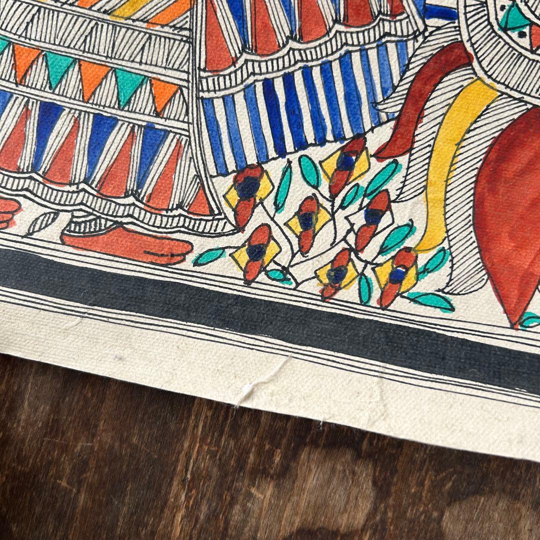 ミティラーアート インドネパールの伝統的手描き絵画