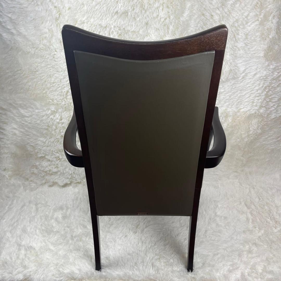 【ビンテージ】マルニ木工 maruni ベルサイユアームチェア 猫脚 鋲打ち