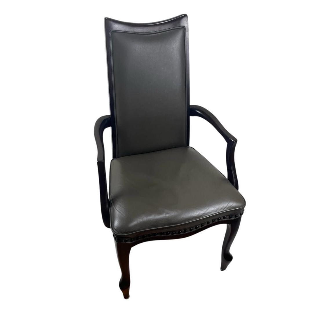 【ビンテージ】マルニ木工 maruni ベルサイユアームチェア 猫脚 鋲打ち