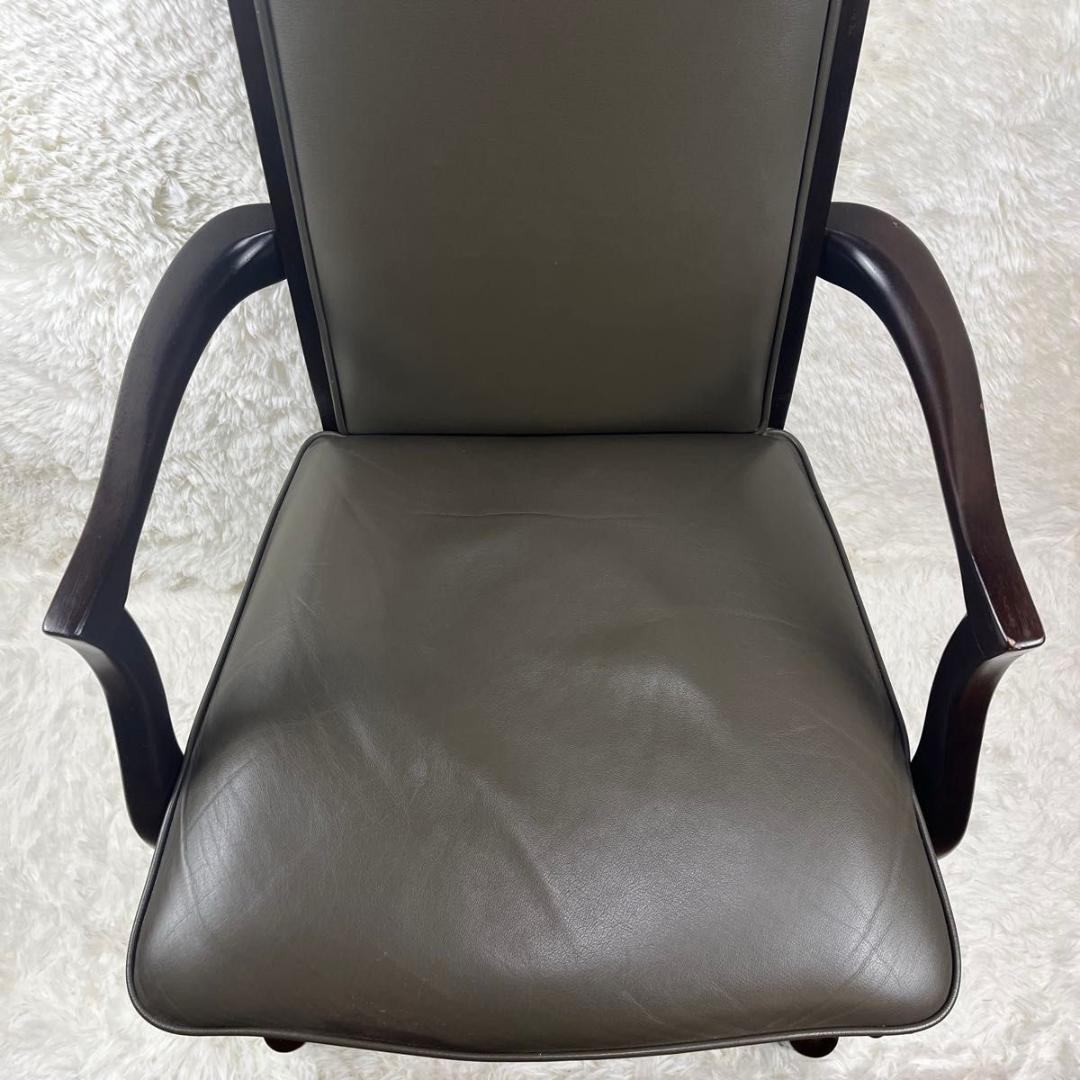 【ビンテージ】マルニ木工 maruni ベルサイユアームチェア 猫脚 鋲打ち