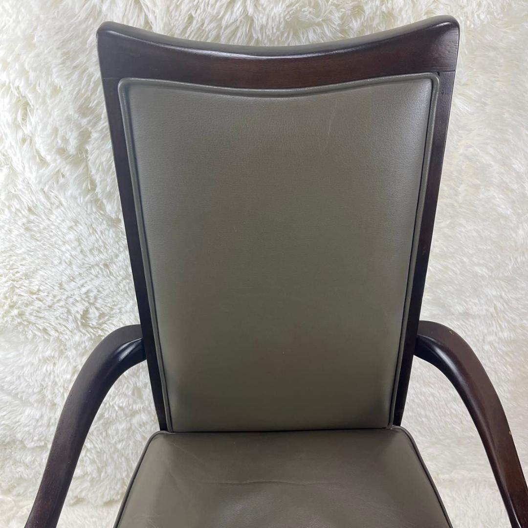 【ビンテージ】マルニ木工 maruni ベルサイユアームチェア 猫脚 鋲打ち