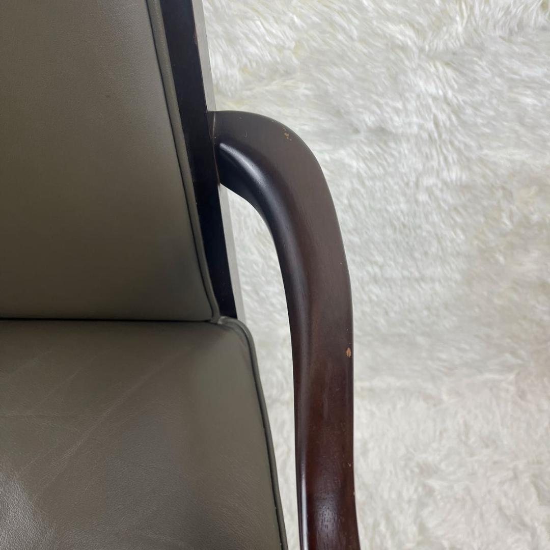 【ビンテージ】マルニ木工 maruni ベルサイユアームチェア 猫脚 鋲打ち