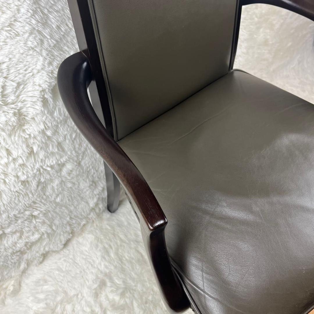 【ビンテージ】マルニ木工 maruni ベルサイユアームチェア 猫脚 鋲打ち