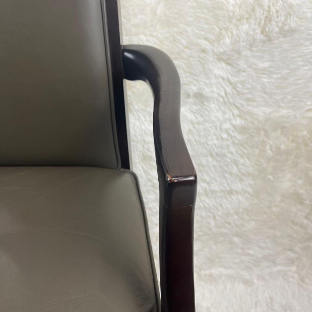 【ビンテージ】マルニ木工 maruni ベルサイユアームチェア 猫脚 鋲打ち