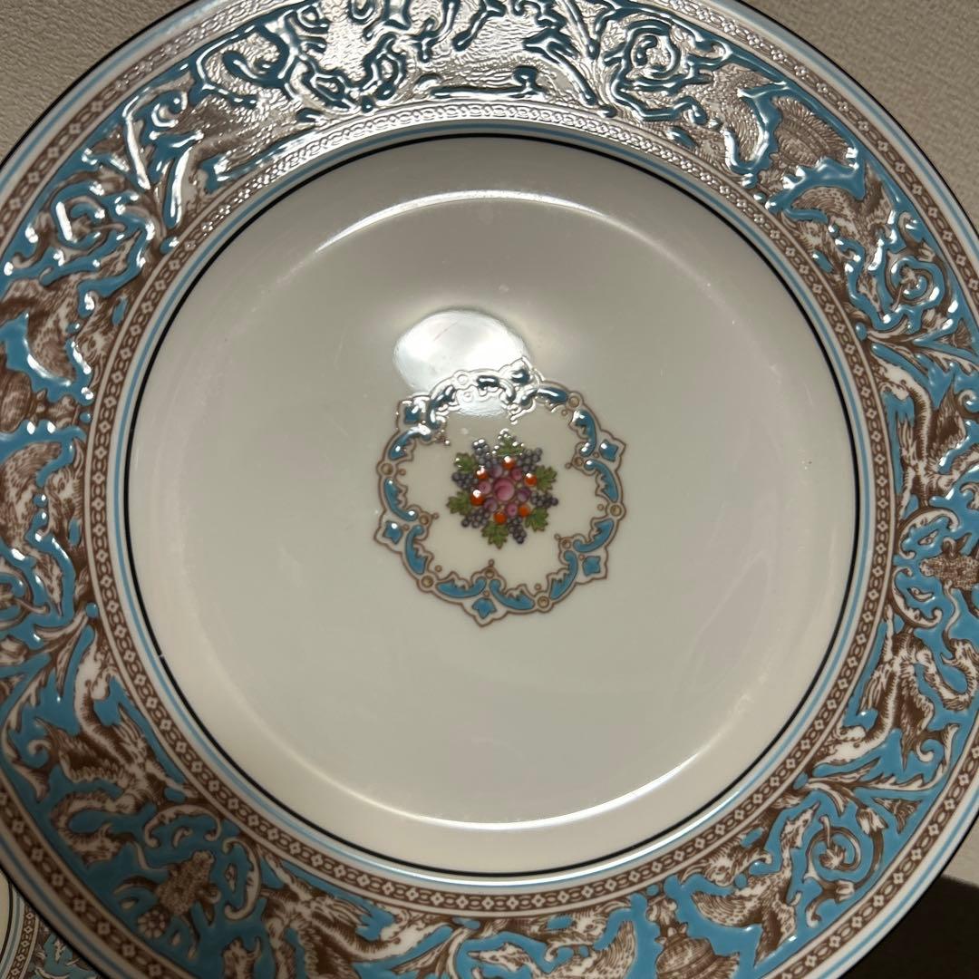 ウェッジウッド　フロレンティーン　ターコイズ　ディナープレート　27.5cm