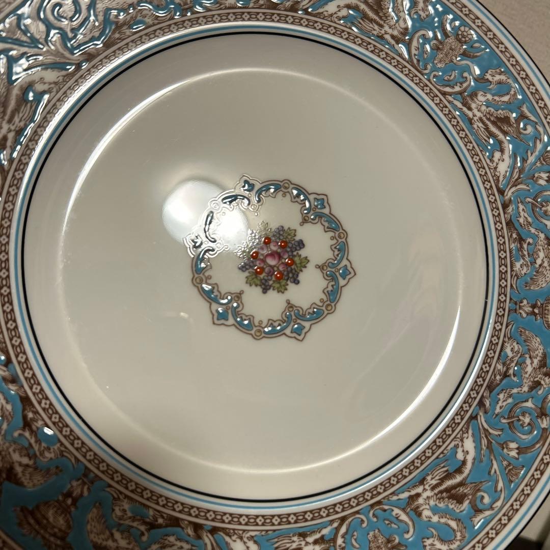 ウェッジウッド　フロレンティーン　ターコイズ　ディナープレート　27.5cm