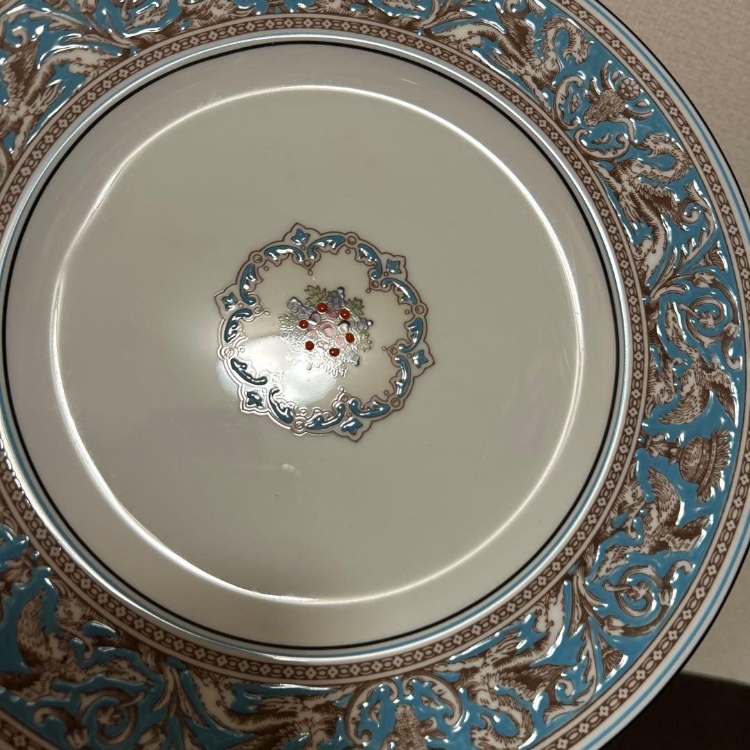 ウェッジウッド　フロレンティーン　ターコイズ　ディナープレート　27.5cm