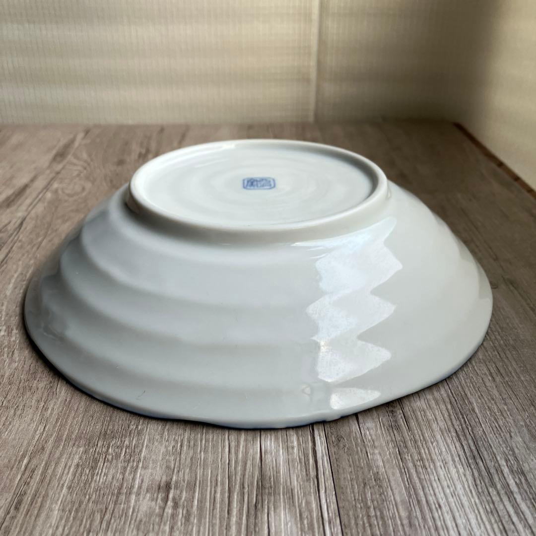 3F 【有田焼】西山窯 桜詰め 染付 盛り皿 中皿 和食器 華やか