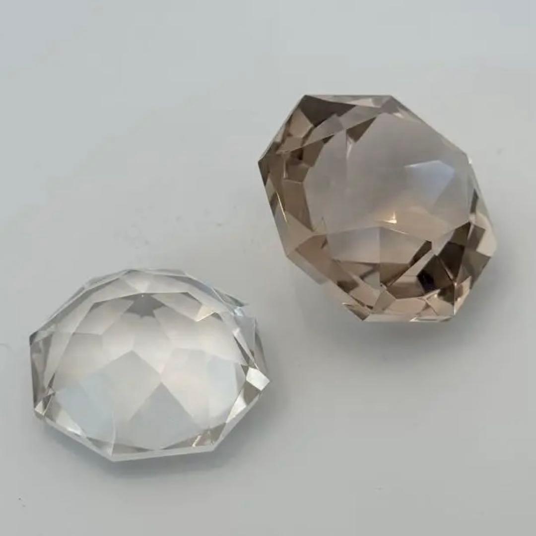 高品質/ダイヤモンドファセットカット/スモーキークォーツ/水晶