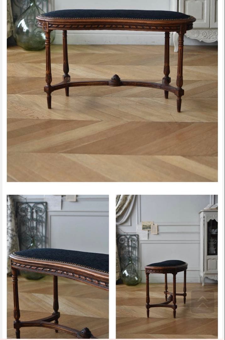 アンティークスミディ スツール チェア ベンチ フランスアンティーク