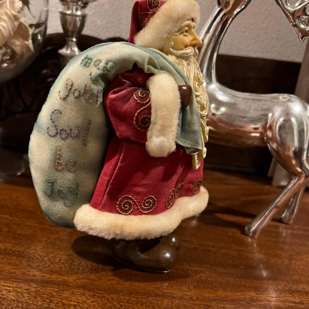 ドイツ　ドレスデンから来たサンタクロース 置物 ヴィンテージ品　約20cm