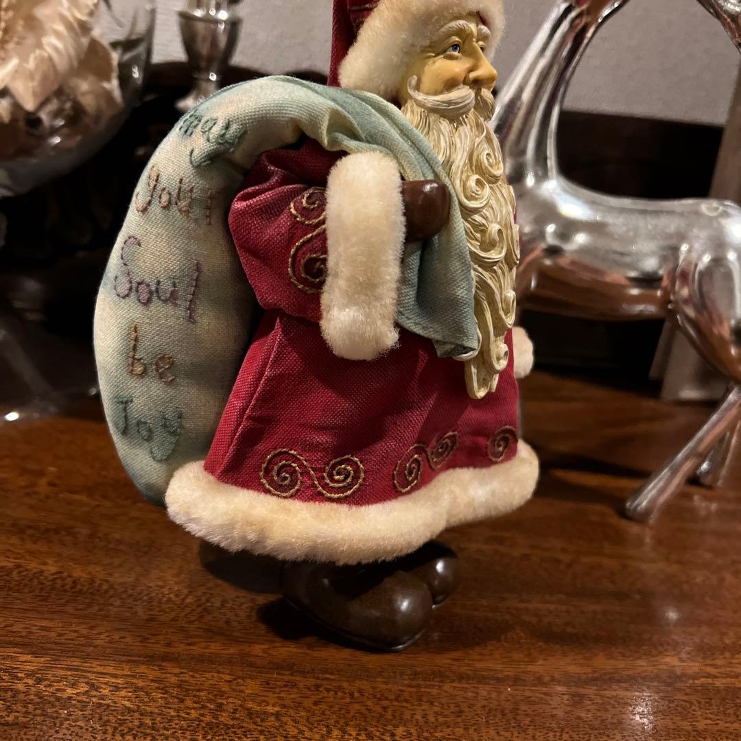 ドイツ　ドレスデンから来たサンタクロース 置物 ヴィンテージ品　約20cm