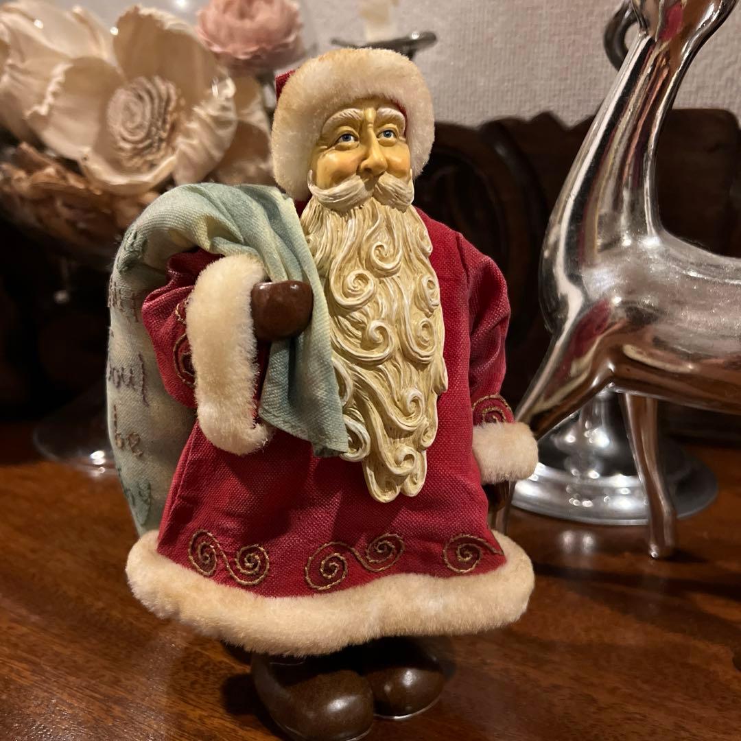 ドイツ　ドレスデンから来たサンタクロース 置物 ヴィンテージ品　約20cm