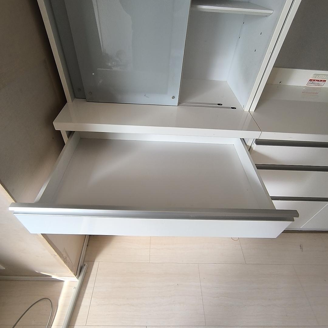 【セット①左】2/20迄 ゴミ箱付食器棚 幅80cm 3つ星 F★★★ 処分価格